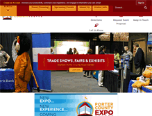 Tablet Screenshot of portercountyexpo.com